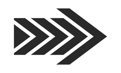 Chevron stylized arrow pointer design