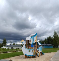 children's playground for games and sports