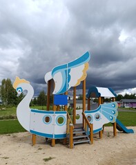 children's playground for games and sports