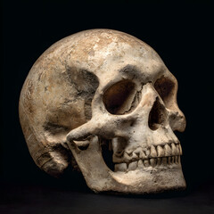 Skull in the style of Santa Marta