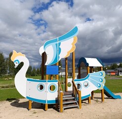 children's playground for games and sports
