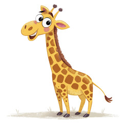 Showcasing Create Bold Stroke Cartoon Giraffe With Funny Long Vibrant Creative Visual © adobe1 stock