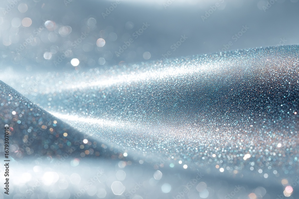 Aufkleber shimmering blue fabric creates a soft glow and highlights delicate sparkles in an artistic display o