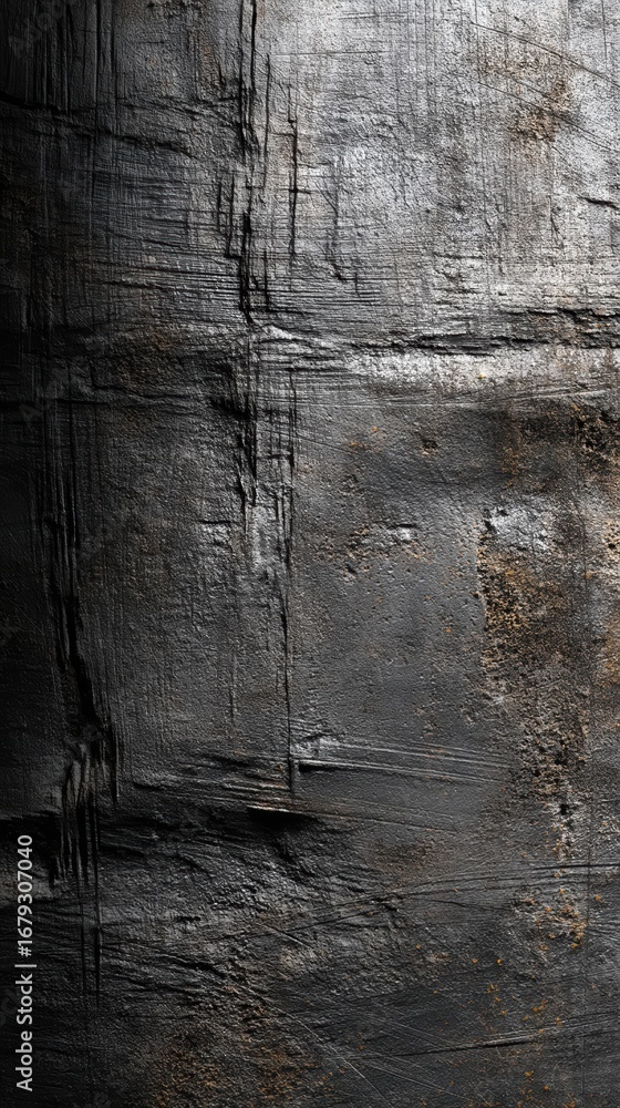 Poster black and white abstract background with rough textured effect for design projects