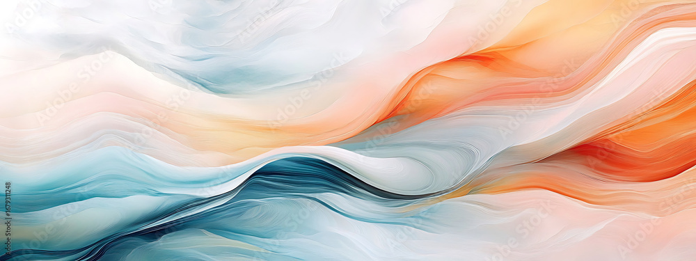 Fototapete abstract fluid art: a captivating display of swirling colors and smooth textures, creating an elegan