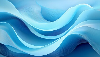 Fototapeta premium abstract light blue wave background curves of the wave