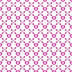 seamless pattern with pink heart - sweet heart
