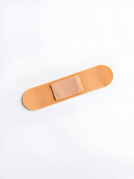 A band-aid plaster on a white background