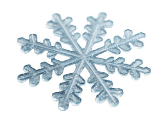 Beautiful snowflake glistens with intricate details, embodying spirit of winter and joy of Christmas