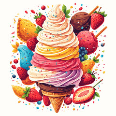 Ice Cream Design Very Cool