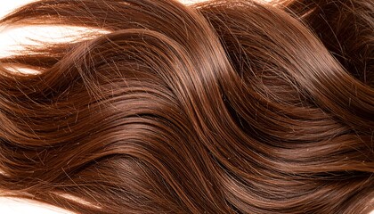 Fototapeta premium Close-up of wavy brown hair