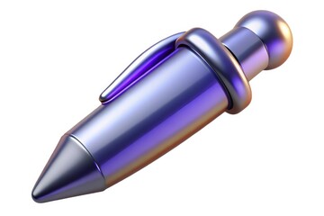 Shiny golden key isolated on a white background