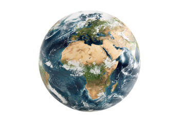 Satellite view of Earth, focusing on Africa.