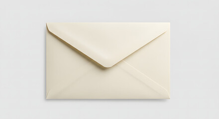 Sealed Envelope's Subtle Simplicity: A minimalist composition features a pristine, closed envelope, suggesting the anticipation of a letter's arrival or the privacy of a secured message.