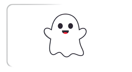 Spooky Dark Ghost Glowing Red on Dimly Lit Background