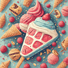 Ice Cream Design Very Cool