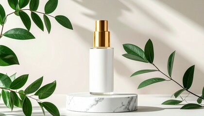 Elegant Skincare Product Mockup A High-Quality Digital Still Life