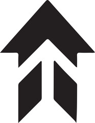 Fototapeta premium arrow upward logo