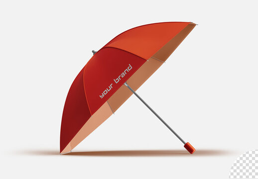Umbrella Mockup Isolated