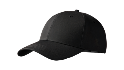 Dark gray/black baseball cap, side view