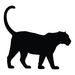 Vector art of panther silhouette