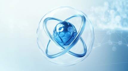 3D Render of Atom Structure