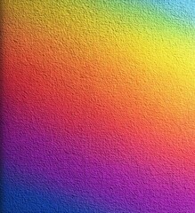 Vibrant Wall Texture with Rainbow Gradient: A Colorful Backdrop for Creative Projects and Designs