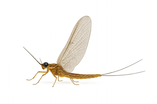 Mayfly Ephemeroptera insect macro closeup