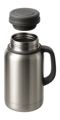 Thermos with wide opening for easy cleaning