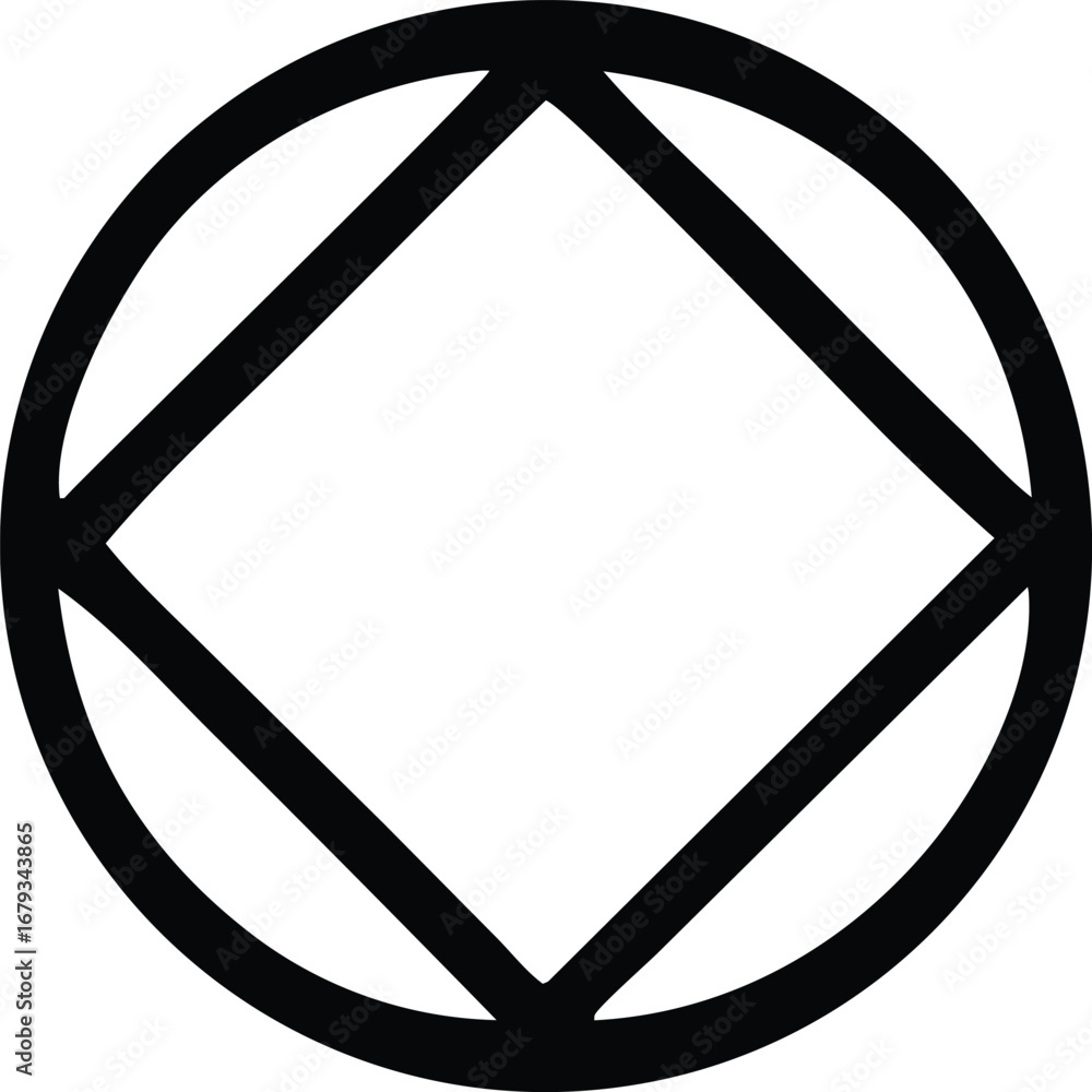 Poster geometric circle square symbol abstract design simple clean line art graphic element symbolism and s