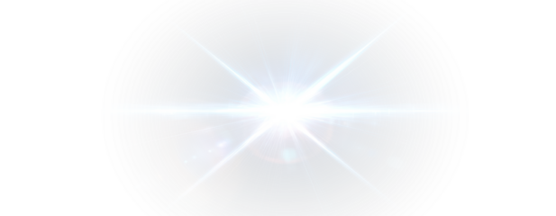 Sun explosion png with sparkling lens flare, radiant flash, and isolated light burst for dramatic sky and outer space compositions
