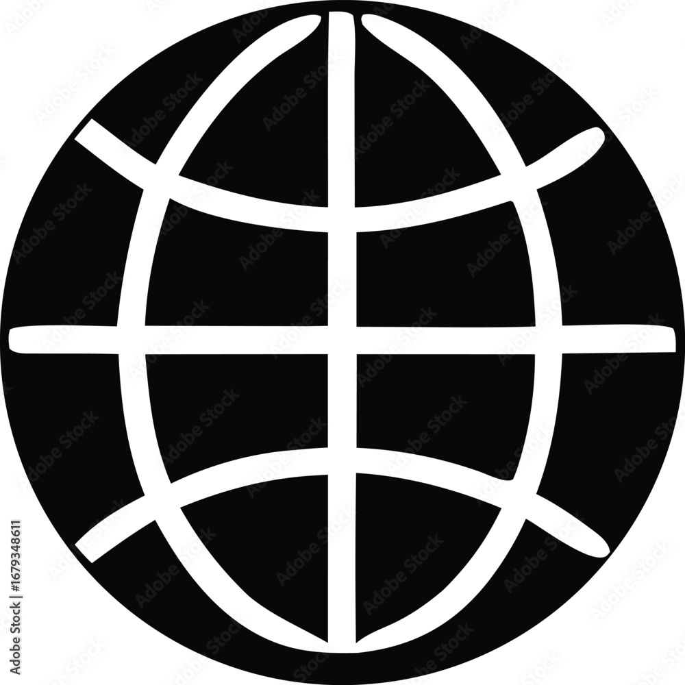 Poster global network icon represents worldwide connectivity and internet access illustrating digital commu