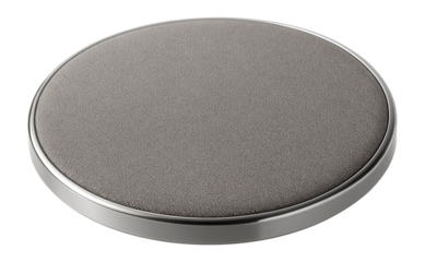 Wireless charging pad with non-slip surface and fabric finish