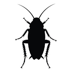 Vector art of cockroach silhouette