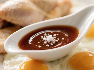 Sauce Aurore. Season with salt and white pepper. Serve with eggs, poultry, or fish