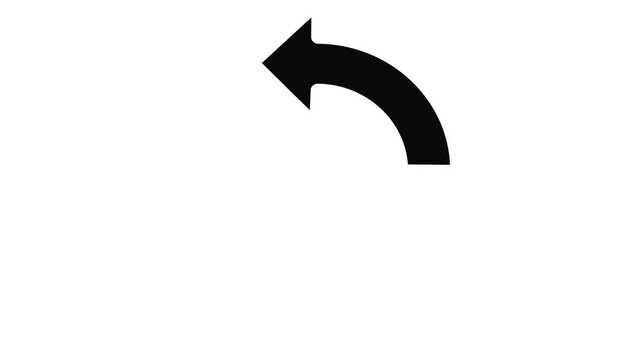 Animated Loop with Arrows for a Continuous or Cyclic Process
