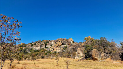 Matobo Hills National Park in Zimbabwe, world heritage site