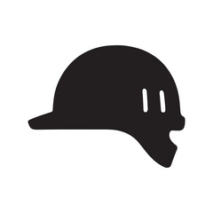 Side View Safety Helmet (Bump Cap) Icon — Vented Hard Hat Silhouette