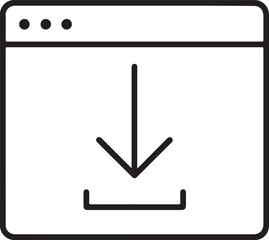 Web Page Download Icon