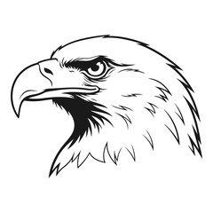 Vector art of eagle head