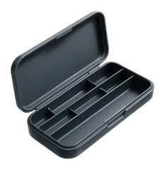 Plastic pencil case with multiple compartments