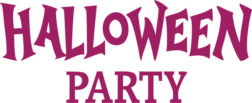 Halloween Festivity Announcement with Bold Typography and Playful Design Elements for Autumnal Gatherings and Events