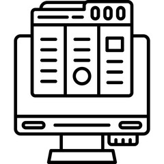 Fototapeta premium Web Design Icon