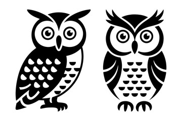 owl bird wing animal silhouette 
