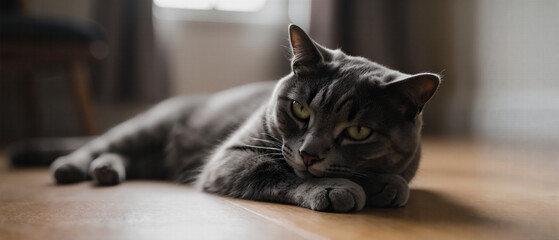 고양이 초근접 초상화