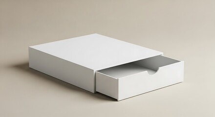White Drawer Box, Minimalist Design, Storage.