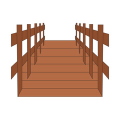 Wooden bridge Clipart