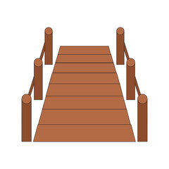 Wooden bridge Clipart