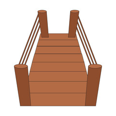 Wooden bridge Clipart