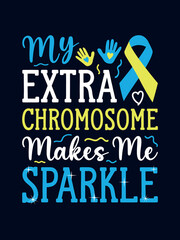 Obraz premium Down Syndrome Awareness T-Shirt Design 